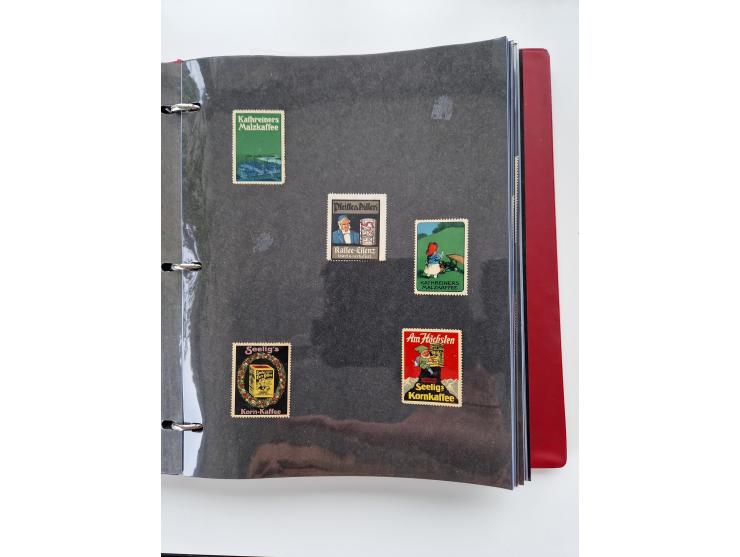 VIGNETTEN: 1896/1960 (ca.), hochinteressanter Bestand mit einigen Tausend Vignetten, Verschluss- und Siegelmarken, später Spe