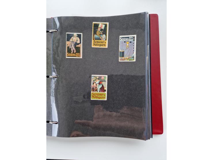 VIGNETTEN: 1896/1960 (ca.), hochinteressanter Bestand mit einigen Tausend Vignetten, Verschluss- und Siegelmarken, später Spe