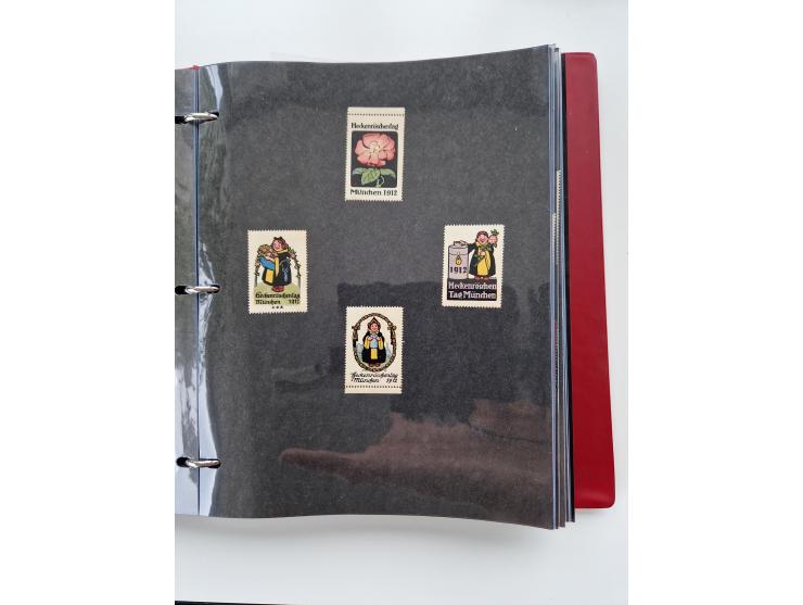 VIGNETTEN: 1896/1960 (ca.), hochinteressanter Bestand mit einigen Tausend Vignetten, Verschluss- und Siegelmarken, später Spe