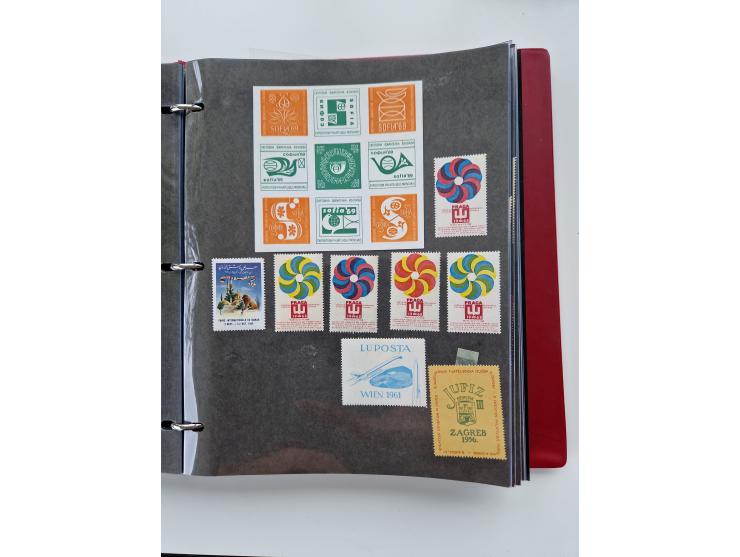 VIGNETTEN: 1896/1960 (ca.), hochinteressanter Bestand mit einigen Tausend Vignetten, Verschluss- und Siegelmarken, später Spe