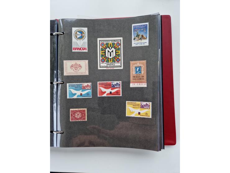 VIGNETTEN: 1896/1960 (ca.), hochinteressanter Bestand mit einigen Tausend Vignetten, Verschluss- und Siegelmarken, später Spe