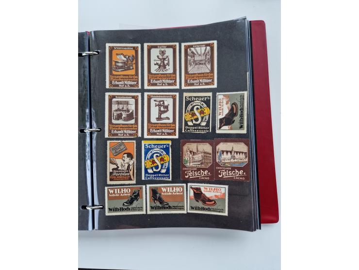 VIGNETTEN: 1896/1960 (ca.), hochinteressanter Bestand mit einigen Tausend Vignetten, Verschluss- und Siegelmarken, später Spe