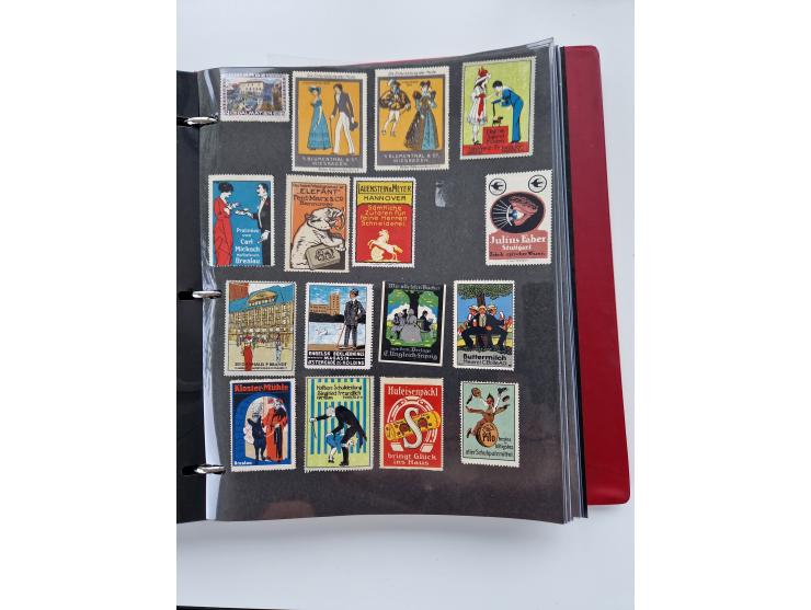 VIGNETTEN: 1896/1960 (ca.), hochinteressanter Bestand mit einigen Tausend Vignetten, Verschluss- und Siegelmarken, später Spe