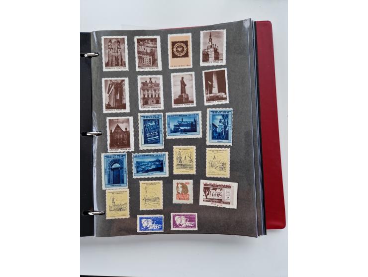 VIGNETTEN: 1896/1960 (ca.), hochinteressanter Bestand mit einigen Tausend Vignetten, Verschluss- und Siegelmarken, später Spe