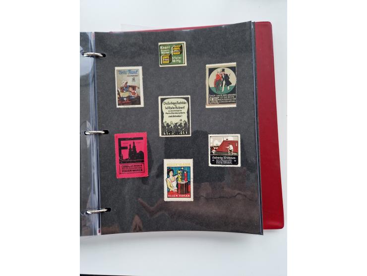 VIGNETTEN: 1896/1960 (ca.), hochinteressanter Bestand mit einigen Tausend Vignetten, Verschluss- und Siegelmarken, später Spe