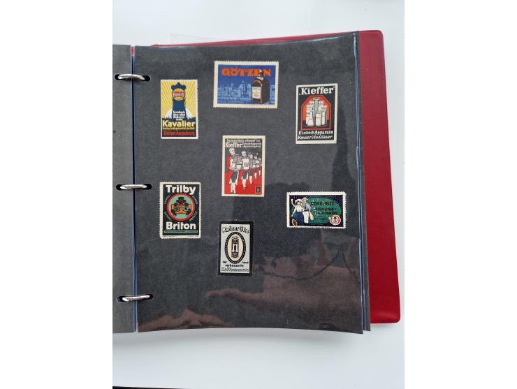 VIGNETTEN: 1896/1960 (ca.), hochinteressanter Bestand mit einigen Tausend Vignetten, Verschluss- und Siegelmarken, später Spe