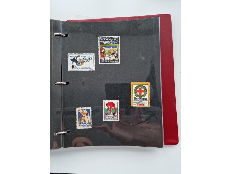 VIGNETTEN: 1896/1960 (ca.), hochinteressanter Bestand mit einigen Tausend Vignetten, Verschluss- und Siegelmarken, später Spe