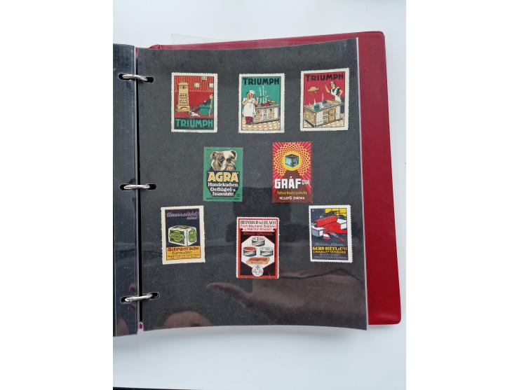 VIGNETTEN: 1896/1960 (ca.), hochinteressanter Bestand mit einigen Tausend Vignetten, Verschluss- und Siegelmarken, später Spe