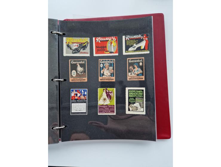 VIGNETTEN: 1896/1960 (ca.), hochinteressanter Bestand mit einigen Tausend Vignetten, Verschluss- und Siegelmarken, später Spe