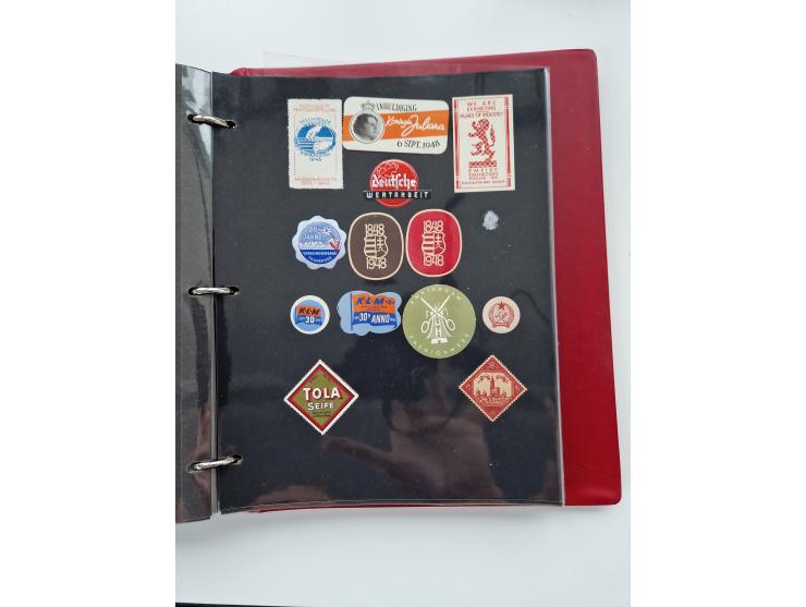 VIGNETTEN: 1896/1960 (ca.), hochinteressanter Bestand mit einigen Tausend Vignetten, Verschluss- und Siegelmarken, später Spe