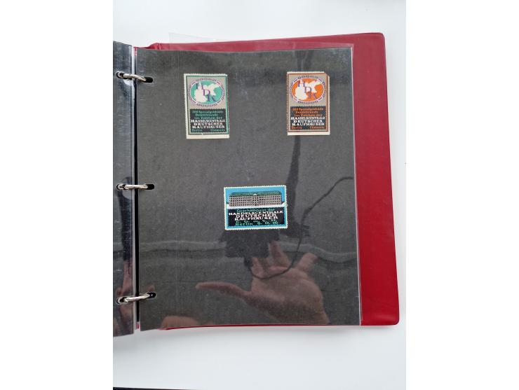 VIGNETTEN: 1896/1960 (ca.), hochinteressanter Bestand mit einigen Tausend Vignetten, Verschluss- und Siegelmarken, später Spe