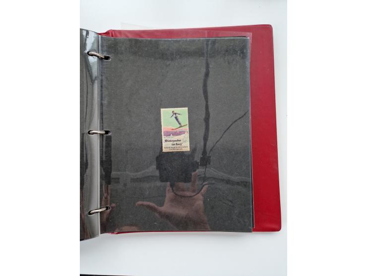 VIGNETTEN: 1896/1960 (ca.), hochinteressanter Bestand mit einigen Tausend Vignetten, Verschluss- und Siegelmarken, später Spe