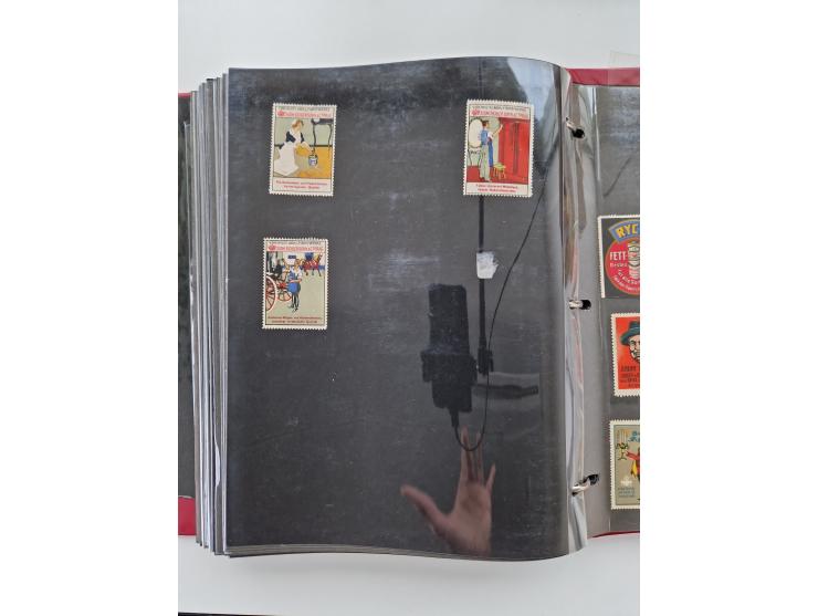 VIGNETTEN: 1896/1960 (ca.), hochinteressanter Bestand mit einigen Tausend Vignetten, Verschluss- und Siegelmarken, später Spe