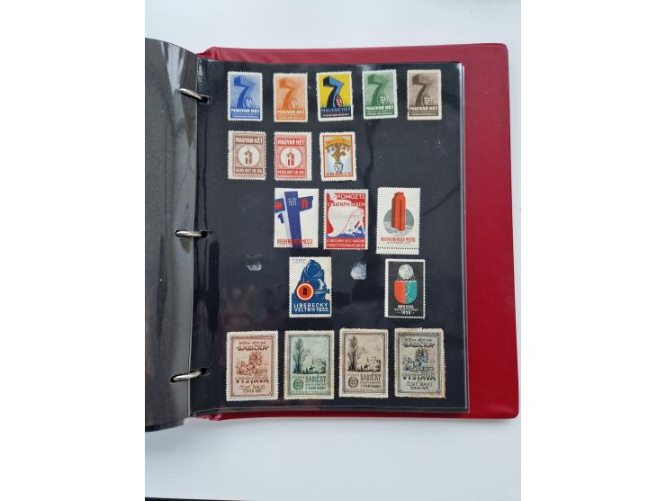 VIGNETTEN: 1896/1960 (ca.), hochinteressanter Bestand mit einigen Tausend Vignetten, Verschluss- und Siegelmarken, später Spe