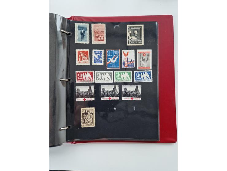 VIGNETTEN: 1896/1960 (ca.), hochinteressanter Bestand mit einigen Tausend Vignetten, Verschluss- und Siegelmarken, später Spe