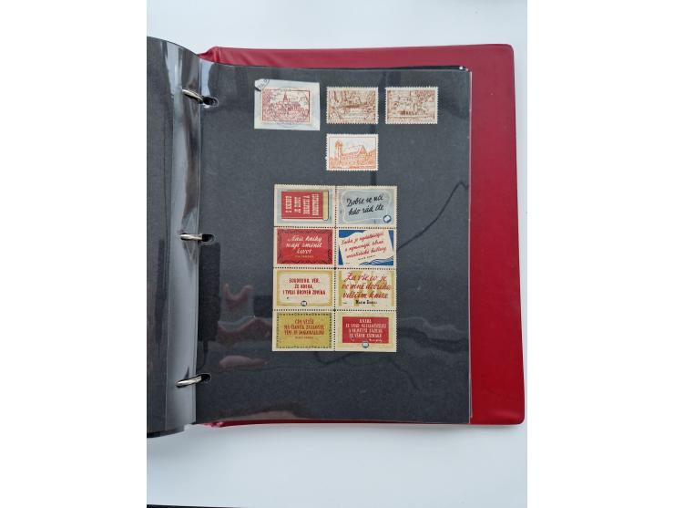 VIGNETTEN: 1896/1960 (ca.), hochinteressanter Bestand mit einigen Tausend Vignetten, Verschluss- und Siegelmarken, später Spe