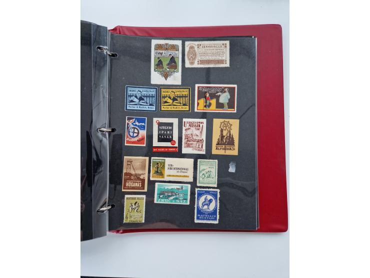 VIGNETTEN: 1896/1960 (ca.), hochinteressanter Bestand mit einigen Tausend Vignetten, Verschluss- und Siegelmarken, später Spe