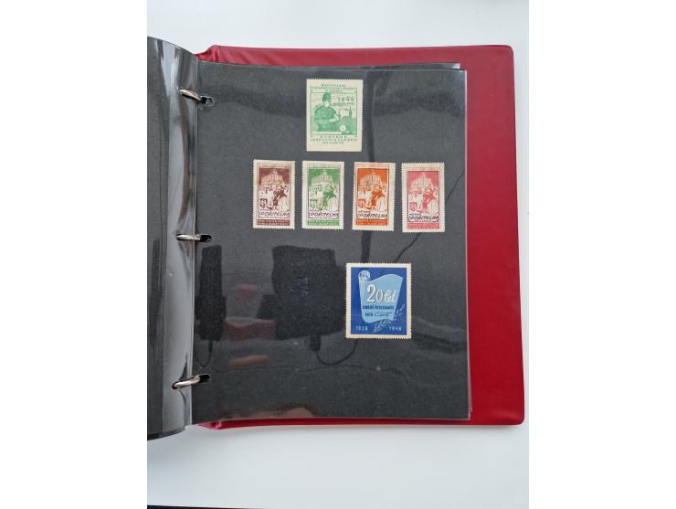 VIGNETTEN: 1896/1960 (ca.), hochinteressanter Bestand mit einigen Tausend Vignetten, Verschluss- und Siegelmarken, später Spe