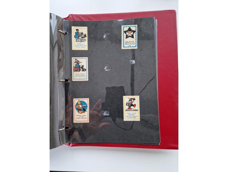 VIGNETTEN: 1896/1960 (ca.), hochinteressanter Bestand mit einigen Tausend Vignetten, Verschluss- und Siegelmarken, später Spe