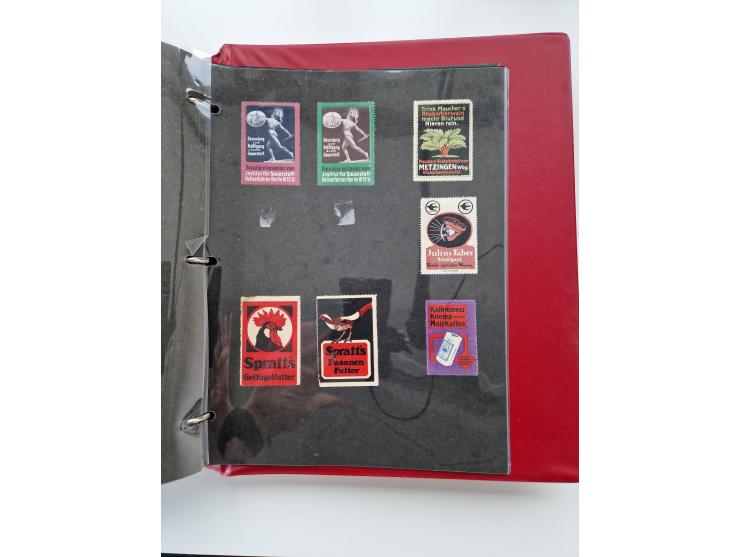 VIGNETTEN: 1896/1960 (ca.), hochinteressanter Bestand mit einigen Tausend Vignetten, Verschluss- und Siegelmarken, später Spe