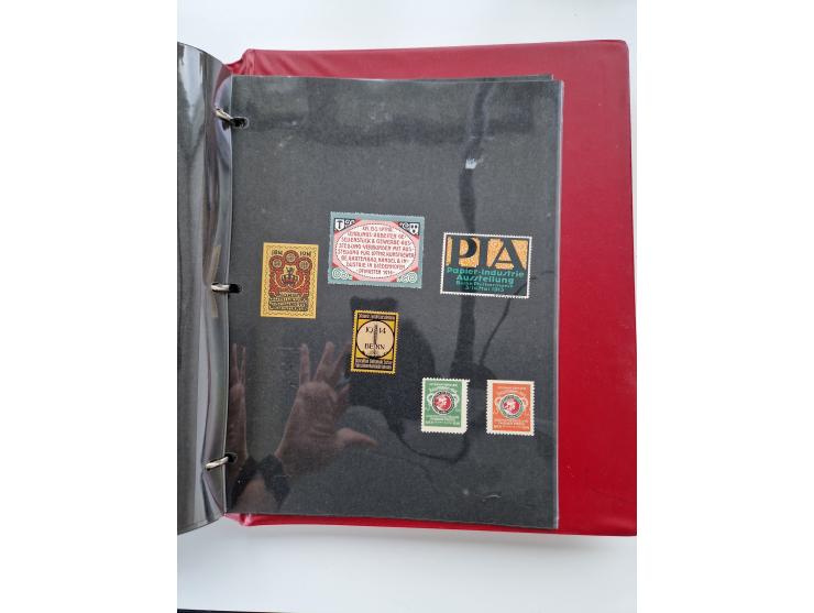 VIGNETTEN: 1896/1960 (ca.), hochinteressanter Bestand mit einigen Tausend Vignetten, Verschluss- und Siegelmarken, später Spe