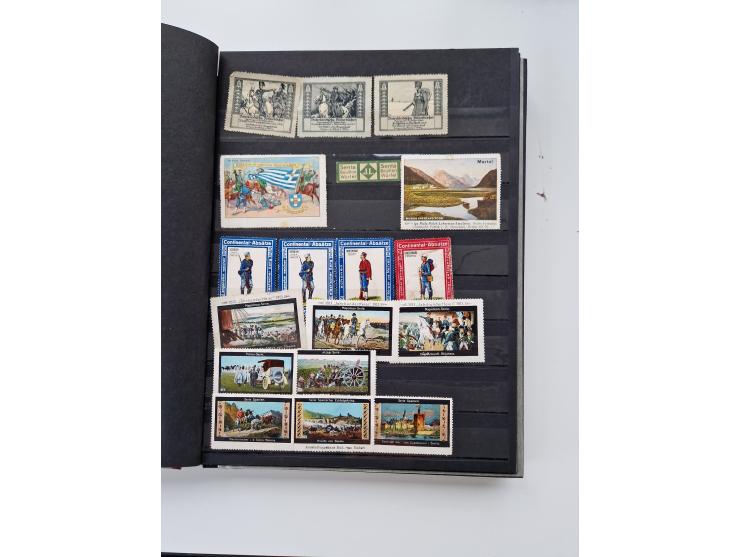 VIGNETTEN: 1896/1960 (ca.), hochinteressanter Bestand mit einigen Tausend Vignetten, Verschluss- und Siegelmarken, später Spe