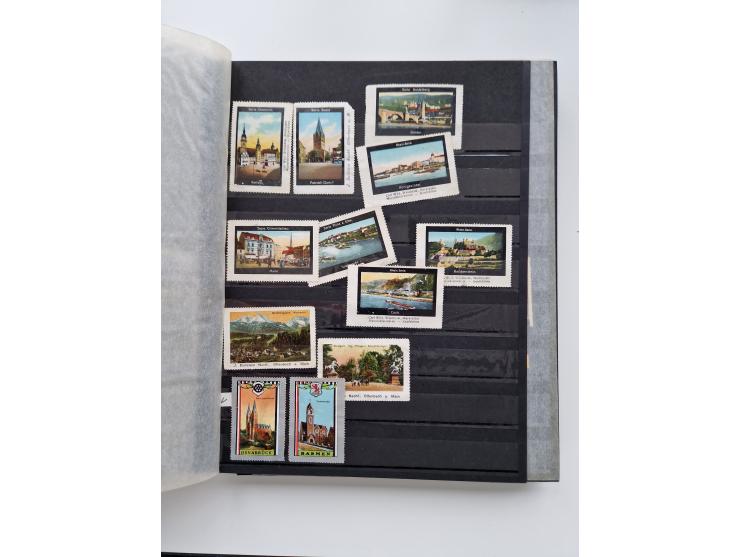 VIGNETTEN: 1896/1960 (ca.), hochinteressanter Bestand mit einigen Tausend Vignetten, Verschluss- und Siegelmarken, später Spe