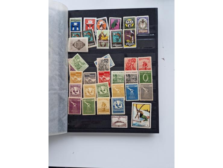 VIGNETTEN: 1896/1960 (ca.), hochinteressanter Bestand mit einigen Tausend Vignetten, Verschluss- und Siegelmarken, später Spe