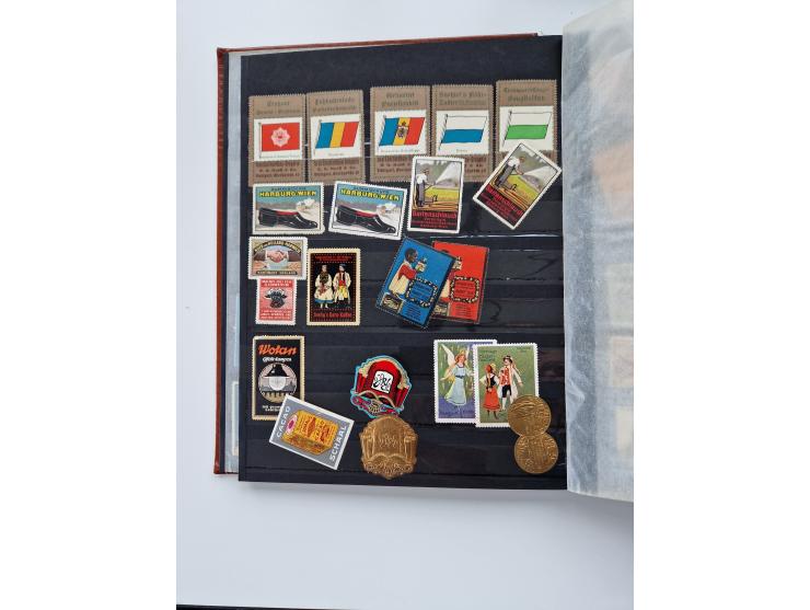 VIGNETTEN: 1896/1960 (ca.), hochinteressanter Bestand mit einigen Tausend Vignetten, Verschluss- und Siegelmarken, später Spe