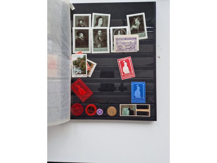 VIGNETTEN: 1896/1960 (ca.), hochinteressanter Bestand mit einigen Tausend Vignetten, Verschluss- und Siegelmarken, später Spe