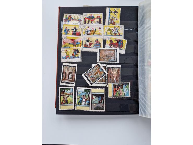 VIGNETTEN: 1896/1960 (ca.), hochinteressanter Bestand mit einigen Tausend Vignetten, Verschluss- und Siegelmarken, später Spe