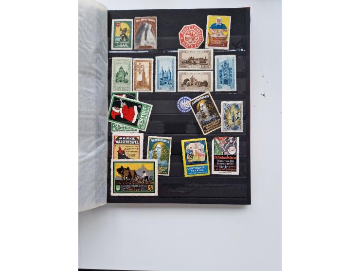 VIGNETTEN: 1896/1960 (ca.), hochinteressanter Bestand mit einigen Tausend Vignetten, Verschluss- und Siegelmarken, später Spe