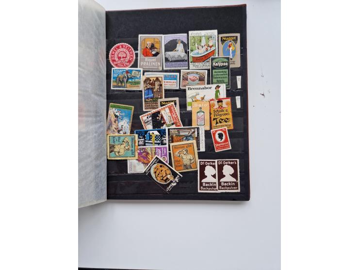 VIGNETTEN: 1896/1960 (ca.), hochinteressanter Bestand mit einigen Tausend Vignetten, Verschluss- und Siegelmarken, später Spe