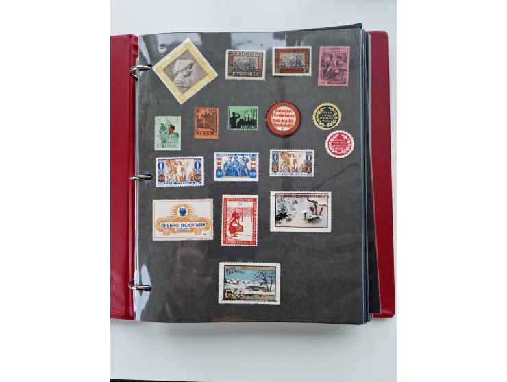 VIGNETTEN: 1896/1960 (ca.), hochinteressanter Bestand mit einigen Tausend Vignetten, Verschluss- und Siegelmarken, später Spe