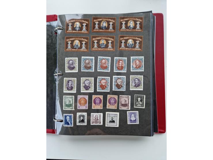 VIGNETTEN: 1896/1960 (ca.), hochinteressanter Bestand mit einigen Tausend Vignetten, Verschluss- und Siegelmarken, später Spe