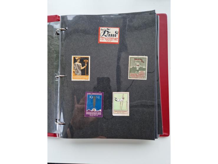 VIGNETTEN: 1896/1960 (ca.), hochinteressanter Bestand mit einigen Tausend Vignetten, Verschluss- und Siegelmarken, später Spe