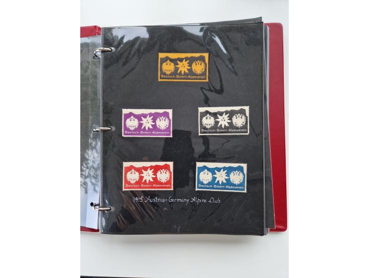 VIGNETTEN: 1896/1960 (ca.), hochinteressanter Bestand mit einigen Tausend Vignetten, Verschluss- und Siegelmarken, später Spe