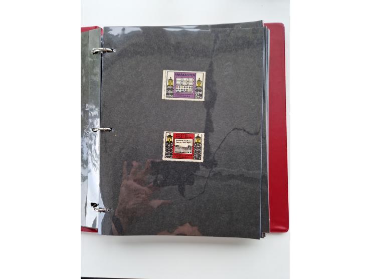 VIGNETTEN: 1896/1960 (ca.), hochinteressanter Bestand mit einigen Tausend Vignetten, Verschluss- und Siegelmarken, später Spe