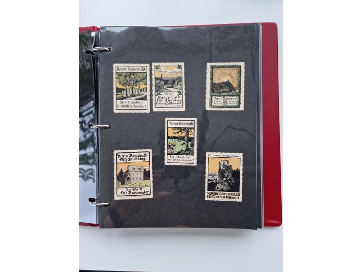 VIGNETTEN: 1896/1960 (ca.), hochinteressanter Bestand mit einigen Tausend Vignetten, Verschluss- und Siegelmarken, später Spe