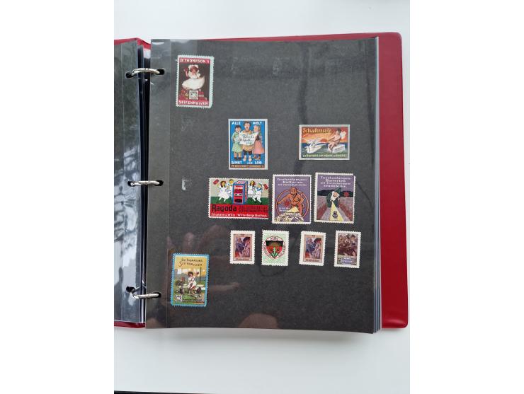 VIGNETTEN: 1896/1960 (ca.), hochinteressanter Bestand mit einigen Tausend Vignetten, Verschluss- und Siegelmarken, später Spe