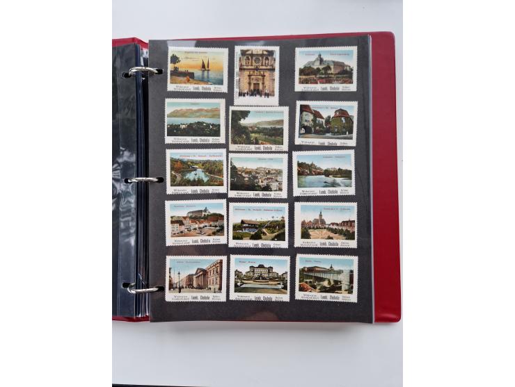 VIGNETTEN: 1896/1960 (ca.), hochinteressanter Bestand mit einigen Tausend Vignetten, Verschluss- und Siegelmarken, später Spe