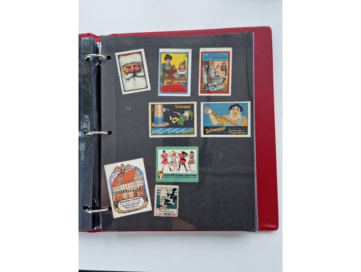 VIGNETTEN: 1896/1960 (ca.), hochinteressanter Bestand mit einigen Tausend Vignetten, Verschluss- und Siegelmarken, später Spe