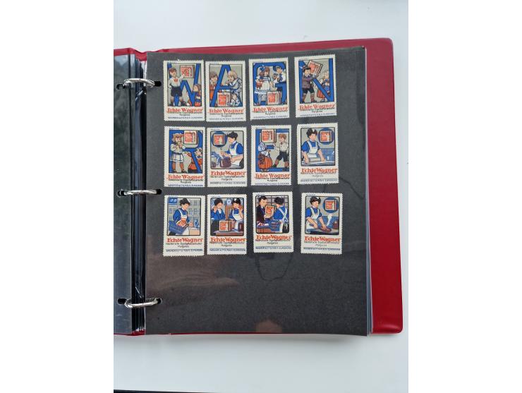 VIGNETTEN: 1896/1960 (ca.), hochinteressanter Bestand mit einigen Tausend Vignetten, Verschluss- und Siegelmarken, später Spe