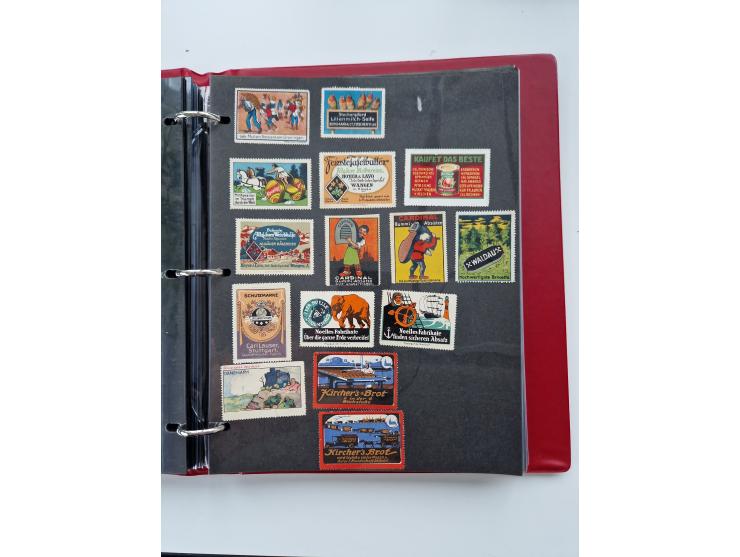 VIGNETTEN: 1896/1960 (ca.), hochinteressanter Bestand mit einigen Tausend Vignetten, Verschluss- und Siegelmarken, später Spe