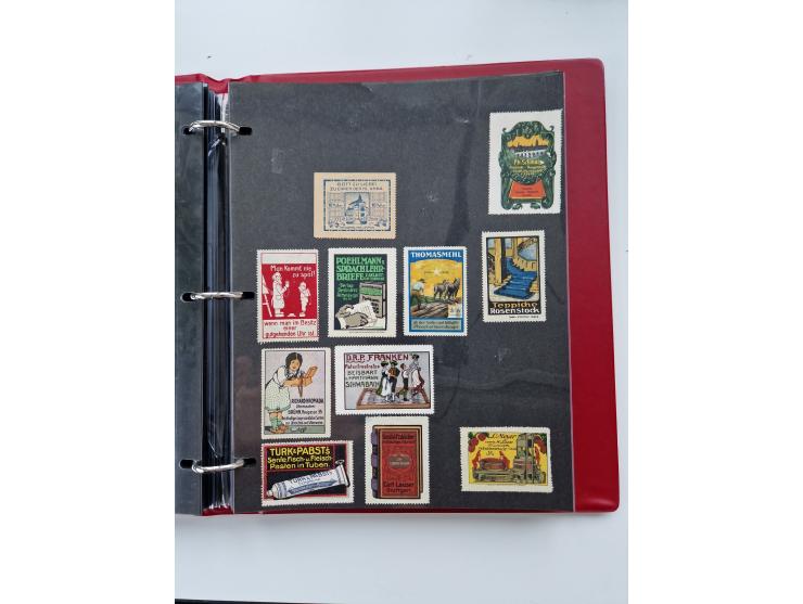 VIGNETTEN: 1896/1960 (ca.), hochinteressanter Bestand mit einigen Tausend Vignetten, Verschluss- und Siegelmarken, später Spe