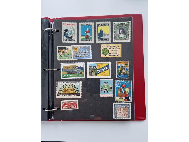 VIGNETTEN: 1896/1960 (ca.), hochinteressanter Bestand mit einigen Tausend Vignetten, Verschluss- und Siegelmarken, später Spe