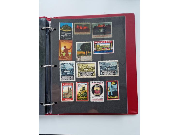 VIGNETTEN: 1896/1960 (ca.), hochinteressanter Bestand mit einigen Tausend Vignetten, Verschluss- und Siegelmarken, später Spe