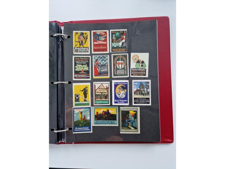 VIGNETTEN: 1896/1960 (ca.), hochinteressanter Bestand mit einigen Tausend Vignetten, Verschluss- und Siegelmarken, später Spe