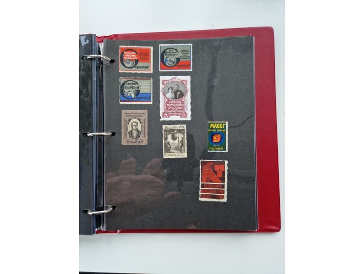 VIGNETTEN: 1896/1960 (ca.), hochinteressanter Bestand mit einigen Tausend Vignetten, Verschluss- und Siegelmarken, später Spe