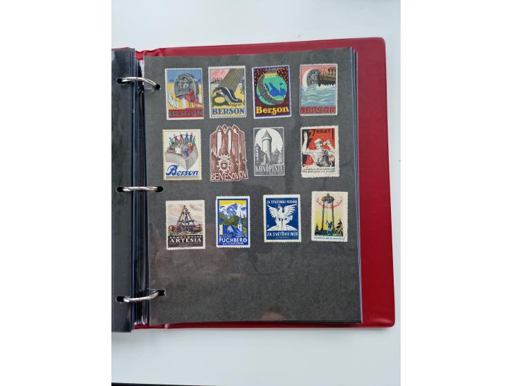 VIGNETTEN: 1896/1960 (ca.), hochinteressanter Bestand mit einigen Tausend Vignetten, Verschluss- und Siegelmarken, später Spe